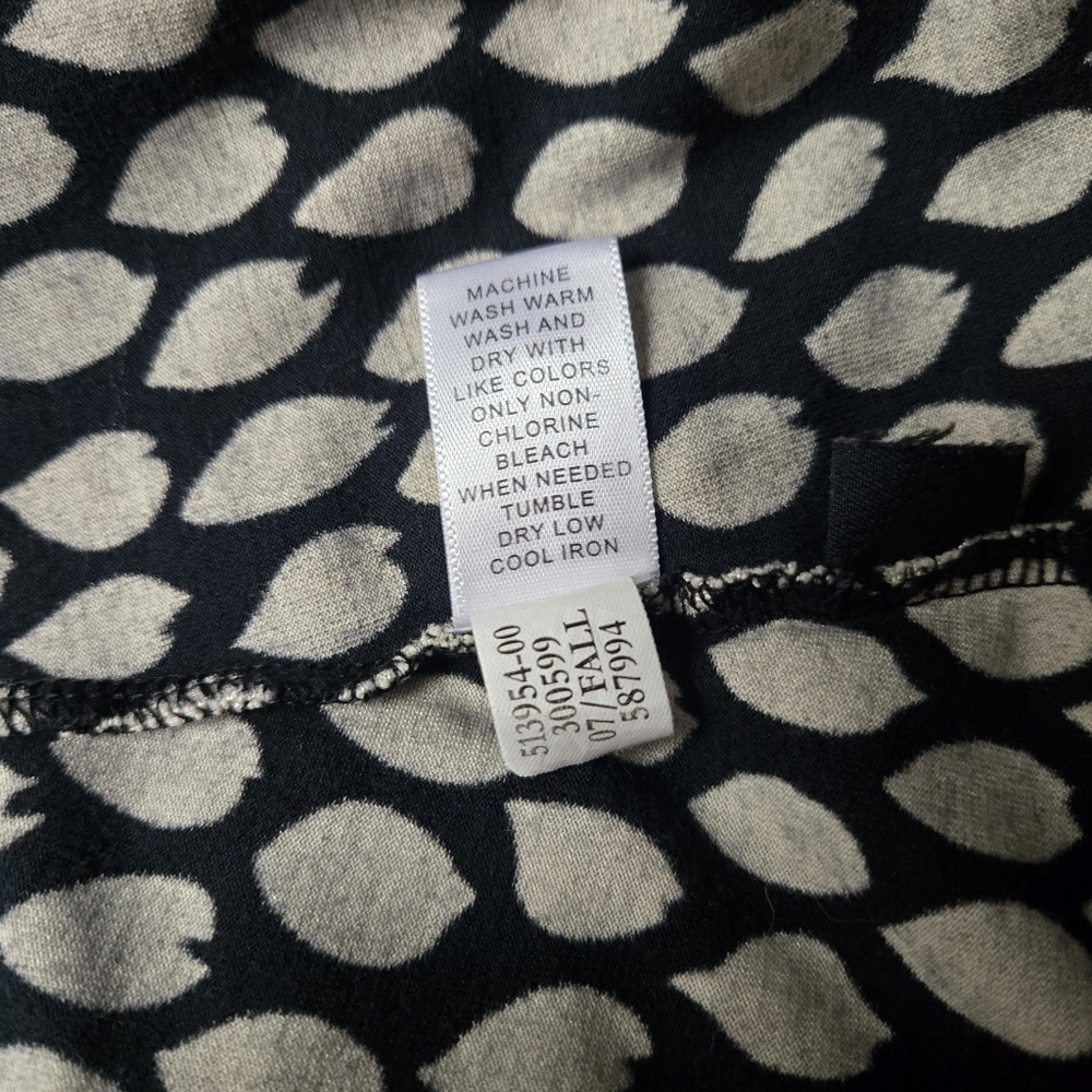Banana Republic Black and White Mini Dress Silk Blend Small - Picture 4 of 5